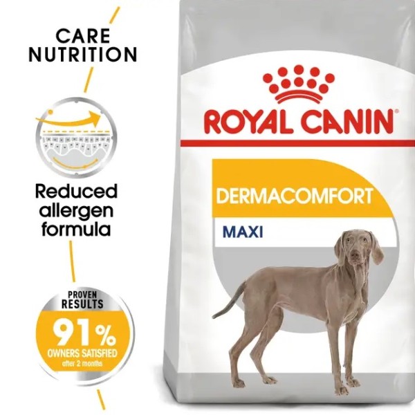 Royal Canin Dermacomfort Care Maxi - Суха храна за кучета предразположени към кожни раздразнения и сърбеж - 12 кг